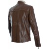 Steve McQueen Legends Gulf Le Man Firestone Heuer Brown Premium Leather Jacket